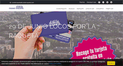 Desktop Screenshot of ciudadraqueta.com